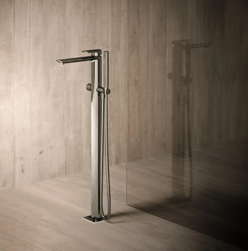 PROFILO CRIPF189 - Floor standing bathtub mixer with hand shower by CRISTINA Rubinetterie - view 3